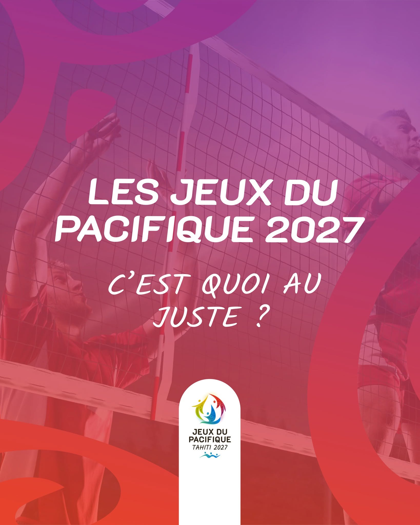 Pacific Games Tahiti 2027 - Facebook post